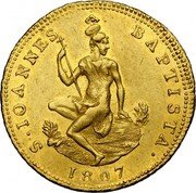 Italy Ruspone Charles Louis 1807 C# 52 S IOANNES BAPTISTA 1805 coin reverse Italy Ruspone Charles Louis 1807 C# 52 S IOANNES BAPTISTA 1805 coin reverse
