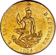 Italy Ruspone Leopold II 1824 C# 77 S IOANNES BAPTISTA 1824 coin reverse Italy Ruspone Leopold II 1824 C# 77 S IOANNES BAPTISTA 1824 coin reverse