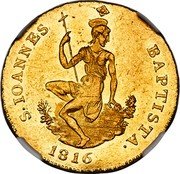 Italy Ruspone Ferdinando III 1816 C# 61 S. IOANNES BAPTISTA 1823 coin reverse Italy Ruspone Ferdinando III 1816 C# 61 S. IOANNES BAPTISTA 1823 coin reverse