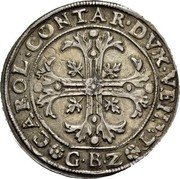Italy 140 Soldi Carlo Contarini ND (1655) GBZ KM# 235 CAROL CONTAR DVX VEN GBZ coin obverse Italy 140 Soldi Carlo Contarini ND (1655) GBZ KM# 235 CAROL CONTAR DVX VEN GBZ coin obverse