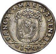 Italy 140 Soldi Carlo Contarini ND (1655) GBZ KM# 235 140 SANCTVS MARC VENET coin reverse Italy 140 Soldi Carlo Contarini ND (1655) GBZ KM# 235 140 SANCTVS MARC VENET coin reverse