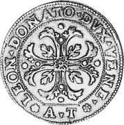 Italy Scudo Leonardo Donato 1606 AT KM# 22 LEON DONATO DVX VENE A T coin obverse Italy Scudo Leonardo Donato 1606 AT KM# 22 LEON DONATO DVX VENE A T coin obverse