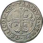 Italy Scudo Nicolo Contarini 1630 DB KM# 161 NICOL. CONTAR. DVX. VEN VM coin obverse Italy Scudo Nicolo Contarini 1630 DB KM# 161 NICOL. CONTAR. DVX. VEN VM coin obverse