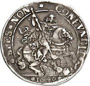 Italy Scudo Filippo Spinola 1640 KM# 40 SPES NON CONFVNDIT 1640 coin reverse Italy Scudo Filippo Spinola 1640 KM# 40 SPES NON CONFVNDIT 1640 coin reverse