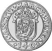 Italy Scudo Francesco Corner 1656 FC KM# 250 SANCTVS. MARCVS. VENET. 140 coin reverse Italy Scudo Francesco Corner 1656 FC KM# 250 SANCTVS. MARCVS. VENET. 140 coin reverse