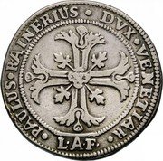 Italy Scudo Foliated Cross. Paolo Renier 1779 LAF KM# 708 PAULUS RAINERIUS DVX VENETIAR LAF coin obverse