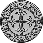 Italy Scudo D'oro Floriated Cross. Antonio Priuli ND KM# 101 ANT PRIOL DVX VENETIAR coin obverse Italy Scudo D'oro Floriated Cross. Antonio Priuli ND KM# 101 ANT PRIOL DVX VENETIAR coin obverse