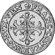 Italy Scudo D'oro Foliated Cross. Francesco Contarini ND KM# 126 FRANC CONTARENO DVX VEN coin obverse Italy Scudo D'oro Foliated Cross. Francesco Contarini ND KM# 126 FRANC CONTARENO DVX VEN coin obverse