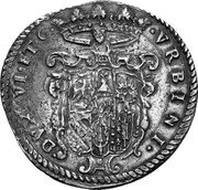 Italy Scudo (Francesco Maria II) DAV# 4219 VRBINI DVX VI ET C coin reverse Italy Scudo (Francesco Maria II) DAV# 4219 VRBINI DVX VI ET C coin reverse