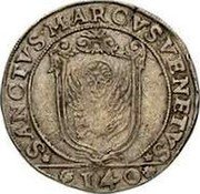 Italy Scudo Foliated cross. Marino Grimani ND (1603) FG MB# 299 SANCTVS MARCVS VENET(V)(S) 140 coin reverse Italy Scudo Foliated cross. Marino Grimani ND (1603) FG MB# 299 SANCTVS MARCVS VENET(V)(S) 140 coin reverse