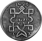 Italy Scudo Francesco Maria II ND (1622) DAV# 4222 GROSSI XX LX coin reverse Italy Scudo Francesco Maria II ND (1622) DAV# 4222 GROSSI XX LX coin reverse