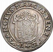 Italy Scudo Francesco Morosini ND AG KM# 399 SANCTVS MARCVS VENET 140 coin reverse Italy Scudo Francesco Morosini ND AG KM# 399 SANCTVS MARCVS VENET 140 coin reverse