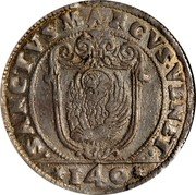Italy Scudo Francesco Erizzo ND BB KM# 182 SANCTVS MARCVS VENET 140 coin reverse Italy Scudo Francesco Erizzo ND BB KM# 182 SANCTVS MARCVS VENET 140 coin reverse