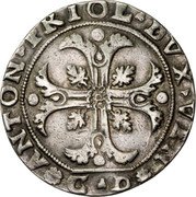 Italy Scudo Foliated Cross. Antonio Priuli ND CD KM# 98 ANTON PRIOL DVX VEN CD coin obverse Italy Scudo Foliated Cross. Antonio Priuli ND CD KM# 98 ANTON PRIOL DVX VEN CD coin obverse