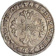Italy Scudo Alvise Contarini ND GZ KM# 360 ALOYSIVS CONTARE DVX. VENET G Z coin obverse Italy Scudo Alvise Contarini ND GZ KM# 360 ALOYSIVS CONTARE DVX. VENET G Z coin obverse