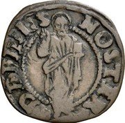 Italy Soldo (12 Bagattini) Francesco Cornaro 1656 KM# 240 DEFENS NOSTER coin reverse Italy Soldo (12 Bagattini) Francesco Cornaro 1656 KM# 240 DEFENS NOSTER coin reverse