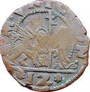 Italy Soldo ND KM# 153 Venice/ Republic Standard Coinage 12 S M V N C CO coin obverse Italy Soldo ND KM# 153 Venice/ Republic Standard Coinage 12 S M V N C CO coin obverse