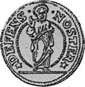 Italy Soldo Christ Holding Book ND KM# 697 DEFENS NOSTER. coin reverse Italy Soldo Christ Holding Book ND KM# 697 DEFENS NOSTER. coin reverse