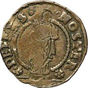 Italy Soldo Domenico Contarini ND KM# 297 DEFENS NOSTER coin reverse Italy Soldo Domenico Contarini ND KM# 297 DEFENS NOSTER coin reverse