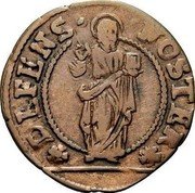 Italy Soldo Marcantonio Giustinian ND KM# 372 DEFENS NOSTER coin reverse Italy Soldo Marcantonio Giustinian ND KM# 372 DEFENS NOSTER coin reverse