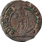Italy Soldo Christ Holding Book ND KM# 732 DEFENS NOSTER. coin reverse Italy Soldo Christ Holding Book ND KM# 732 DEFENS NOSTER. coin reverse
