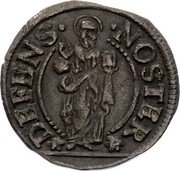 Italy Soldo Alvise Mocenigo IV ND KM# 651 DEFENS NOSTER coin reverse Italy Soldo Alvise Mocenigo IV ND KM# 651 DEFENS NOSTER coin reverse