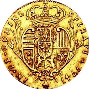 Italy Unghero Francesco III 1741 C# 9 IN TE DOMINE SPERAVI 1741 coin reverse Italy Unghero Francesco III 1741 C# 9 IN TE DOMINE SPERAVI 1741 coin reverse