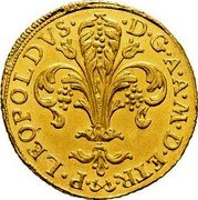 Italy Zecchino Pietro Leopoldo 1779 C# 27 P LEOPOLDVS D G A A M D ETR coin obverse Italy Zecchino Pietro Leopoldo 1779 C# 27 P LEOPOLDVS D G A A M D ETR coin obverse