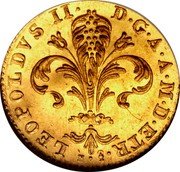 Italy Zecchino Leopold II 1832 C# 76 LEOPOLDVS II D G A A M D ETR N coin obverse Italy Zecchino Leopold II 1832 C# 76 LEOPOLDVS II D G A A M D ETR N coin obverse
