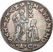 Italy Zecchino D'Argento Christ With Orb. Marcantonio Memmo ND AC Numismatica Ars Classica Auction 43, 11-07, goodVF realized approximately $74,000 KM# 53 M ANT MEMO S M VENETVS A C coin obverse Italy Zecchino D'Argento Christ With Orb. Marcantonio Memmo ND AC Numismatica Ars Classica Auction 43, 11-07, goodVF realized approximately $74,000 KM# 53 M ANT MEMO S M VENETVS A C coin obverse