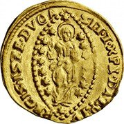Italy Zecchino Christ in Beaded Ellipse. Giovanni Corner II ND KM# 481 SIT T XPE DAT Q TV REGIS ISTE DVCA coin reverse Italy Zecchino Christ in Beaded Ellipse. Giovanni Corner II ND KM# 481 SIT T XPE DAT Q TV REGIS ISTE DVCA coin reverse