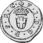 Italy 1/2 Soldo 1638 KM# 5 Vercelli/ Siege Coinage F I D G D S R C coin obverse