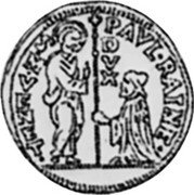 Italy 1/2 Zecchino Paolo Renier ND KM# 713 PAVL. RAINE. S. M. VENET. coin obverse