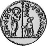 Italy 1/4 Zecchino Marco Foscarini ND KM# 647 M. FOSCAREN S. M. VEN coin obverse Italy 1/4 Zecchino Marco Foscarini ND KM# 647 M. FOSCAREN S. M. VEN coin obverse