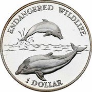 Niue 1 Dollar (Dolphins) ENDANGERED WILDLIFE 1 DOLLAR coin reverse Niue 1 Dollar (Dolphins) ENDANGERED WILDLIFE 1 DOLLAR coin reverse
