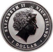 Niue 1 Dollar (Good Luck) ELIZABETH II NIUE ISLAND IRB 1 DOLLAR coin obverse Niue 1 Dollar (Good Luck) ELIZABETH II NIUE ISLAND IRB 1 DOLLAR coin obverse