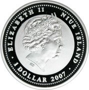 Niue 1 Dollar Tobolsk 2007  UNC ELIZABETH II NIUE ISLAND IRB 1 DOLLAR 2007 coin obverse Niue 1 Dollar Tobolsk 2007  UNC ELIZABETH II NIUE ISLAND IRB 1 DOLLAR 2007 coin obverse