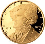 Niue 10 Dollars (Richard Wagner) RICHARD WAGNER 1813 1883 OPPL coin reverse