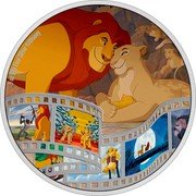 Niue Ten Dollars The Lion King 2022 Proof 3 OZ 999 FINE SILVER ©DISNEY coin reverse Niue Ten Dollars The Lion King 2022 Proof 3 OZ 999 FINE SILVER ©DISNEY coin reverse