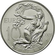 Italy 10 Euro Peoples of Europe 2003 KM# 258 EURO 10 2003 R coin reverse Italy 10 Euro Peoples of Europe 2003 KM# 258 EURO 10 2003 R coin reverse