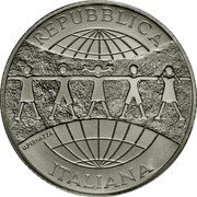 Italy 10 Euro 60th Anniversary of UNICEF 2006 R KM# 286 REPUBBLICA U. PERNAZZA ITALIANA coin obverse Italy 10 Euro 60th Anniversary of UNICEF 2006 R KM# 286 REPUBBLICA U. PERNAZZA ITALIANA coin obverse