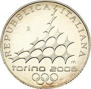 Italy 10 Euro 2006 Winter Olympics - Ice Hockey 2005 R Proof KM# 261 REPUBBLICA ITALIANA R M TORINO 2006 coin obverse Italy 10 Euro 2006 Winter Olympics - Ice Hockey 2005 R Proof KM# 261 REPUBBLICA ITALIANA R M TORINO 2006 coin obverse
