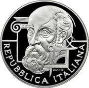 Italy 10 Euro 500th Birth anniv. architect Andrea Palladio 2008 Proof KM# 305 REPUBBLICA ITALIANA COLANERI coin obverse Italy 10 Euro 500th Birth anniv. architect Andrea Palladio 2008 Proof KM# 305 REPUBBLICA ITALIANA COLANERI coin obverse