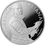 Italy 10 Euro 400th Anniversary of Death of Annibale Carracci 2009 R Proof KM# 318 REPUBBLICA ITALIANA U. PERNAZZA coin obverse
