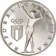 Italy 10 Euro 100th Anniversary of the Foundation of C.O.N.I. 2014 Proof KM# 376 REPUBBLICA ITALIANA ITALIA coin obverse Italy 10 Euro 100th Anniversary of the Foundation of C.O.N.I. 2014 Proof KM# 376 REPUBBLICA ITALIANA ITALIA coin obverse