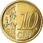 Italy 10 Euro Cent Sculpture by Umberto Boccioni 2015 R KM# 247 10 EURO CENT LL coin reverse Italy 10 Euro Cent Sculpture by Umberto Boccioni 2015 R KM# 247 10 EURO CENT LL coin reverse
