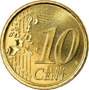 Italy 10 Euro Cent The Birth of Venus 2004 R KM# 213 10 LL EURO CENT coin reverse Italy 10 Euro Cent The Birth of Venus 2004 R KM# 213 10 LL EURO CENT coin reverse