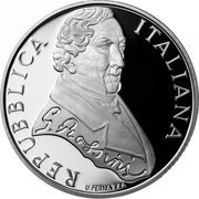 Italy 10 Euro Gioacchino Rossini 2014 Proof KM# 368 REPUBBLICA ITALIANA U. PERNAZZA G. ROSSINI coin obverse Italy 10 Euro Gioacchino Rossini 2014 Proof KM# 368 REPUBBLICA ITALIANA U. PERNAZZA G. ROSSINI coin obverse
