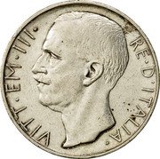 Italy 10 Lira Vittorio Emanuele III 1928 R KM# 68.1 L.10 1927 R G ROMAGNOLI A MOTTI INC coin obverse Italy 10 Lira Vittorio Emanuele III 1928 R KM# 68.1 L.10 1927 R G ROMAGNOLI A MOTTI INC coin obverse
