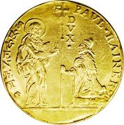 Italy 10 Zecchino Paolo Renier ND KM# 717 PAVL RAINER S M VENET DVX coin obverse Italy 10 Zecchino Paolo Renier ND KM# 717 PAVL RAINER S M VENET DVX coin obverse